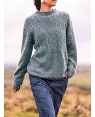 Women's British Wool Gansey Sweater