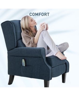 Massage Recliner Sofa with Heat Function, Remote Control,