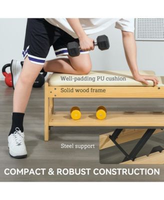 Adjustable Weight Bench with Rack for Weight Lifting,