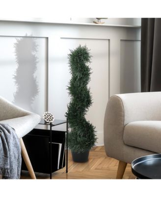 3FT Topiary Artificial Faux Cedar Tree Plant w Nursery Pot