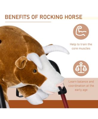 Kids Spring Rocking Horse for Kids, Bull