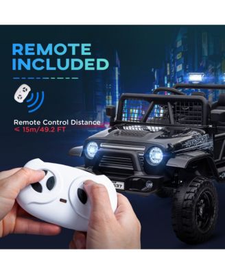 12V Ride on Car, Ride on Truck w/ 4 Suspension Wheels,