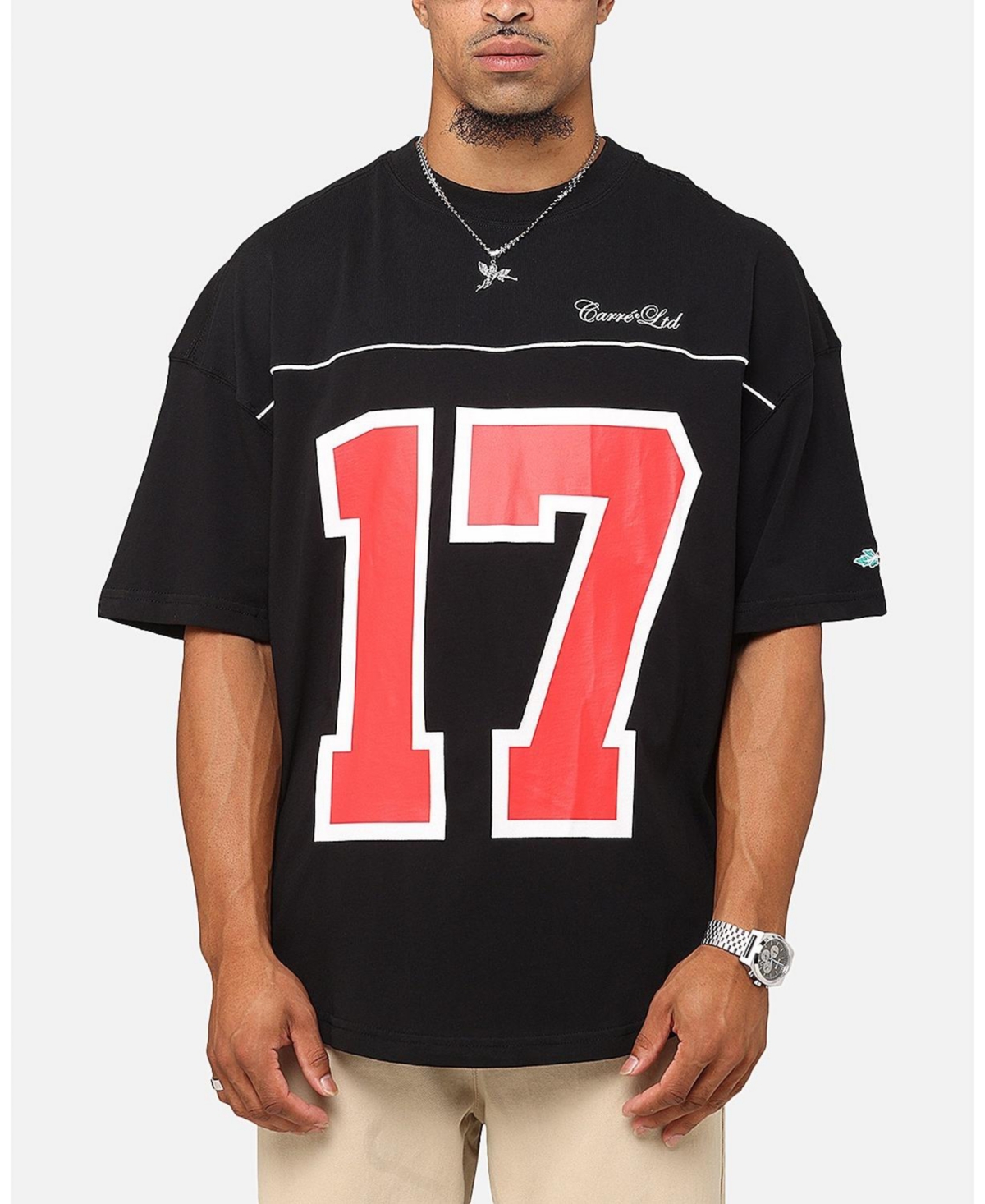 Men's Hitta Grid Iron T-Shirt - Black/red