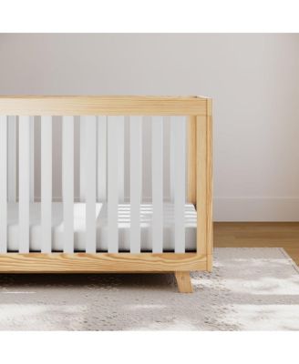 Beckett 3-in-1 Convertible Crib (Natural with White)