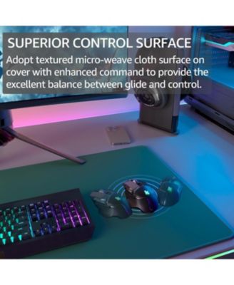 Large Gaming Mouse Pad Extended Mousepad with Micro-Weave Cloth, Non-Slip Base, Water Resist Keyboard Pad for Office Home, 31.5x15.7in