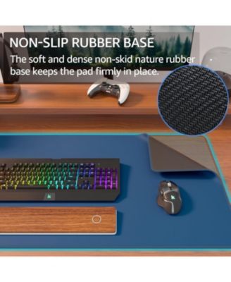 Large Gaming Mouse Pad Extended Mousepad with Micro-Weave Cloth, Non-Slip Base, Water Resist Keyboard Pad for Office Home, 31.5x15.7in