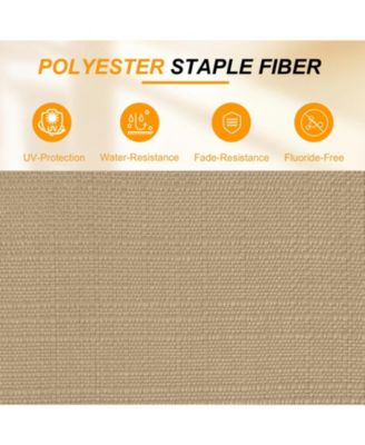 76" x 22" x 5.1" Polyester Tufted Chaise Lounge Cushion, Water-Resistant & Fade-Resistant Cushion for Outdoor Wicker Chaise Lounge Use, Set of 2