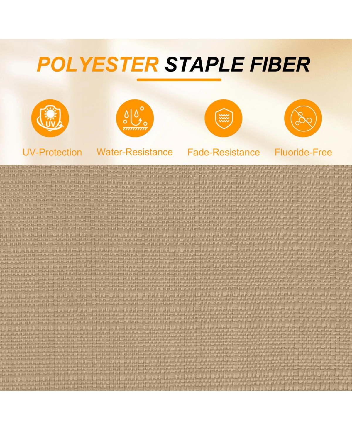 Aoodor 76" x 22" x 5.1" Polyester Tufted Chaise Lounge Cushion, Water-Resistant & Fade-Resistant Cushion for Outdoor Wicker Chaise Loun