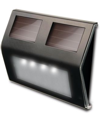 4 Lights Solar Metal LED Deck Light