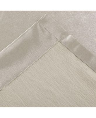 Ultra Lux Faux Silk Regency Crinkle Rod Pocket Semi Sheer Single Curtain Panel - 52 in. W x 84 in. L