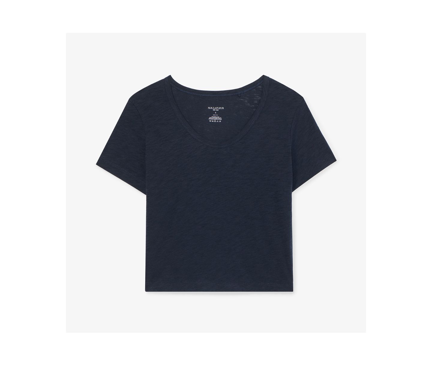 Женская футболка M.M.LaFleur Kenya - Organic Cotton Slub, цвет: Тёмный тёмно-синий — фото 3