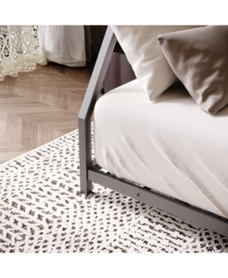 Metal Bunk Bed Twin Over Full with Stairs