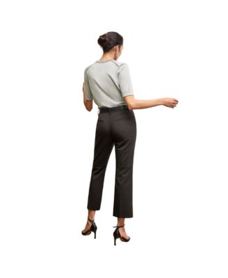 Tessa Kick Flare Trouser - Washable Wool Twill