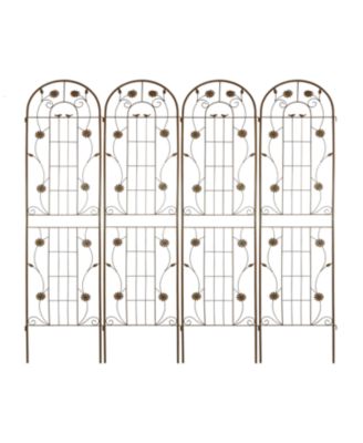 2 Pack Metal Garden Trellis 86.7" Climbing Plant Support