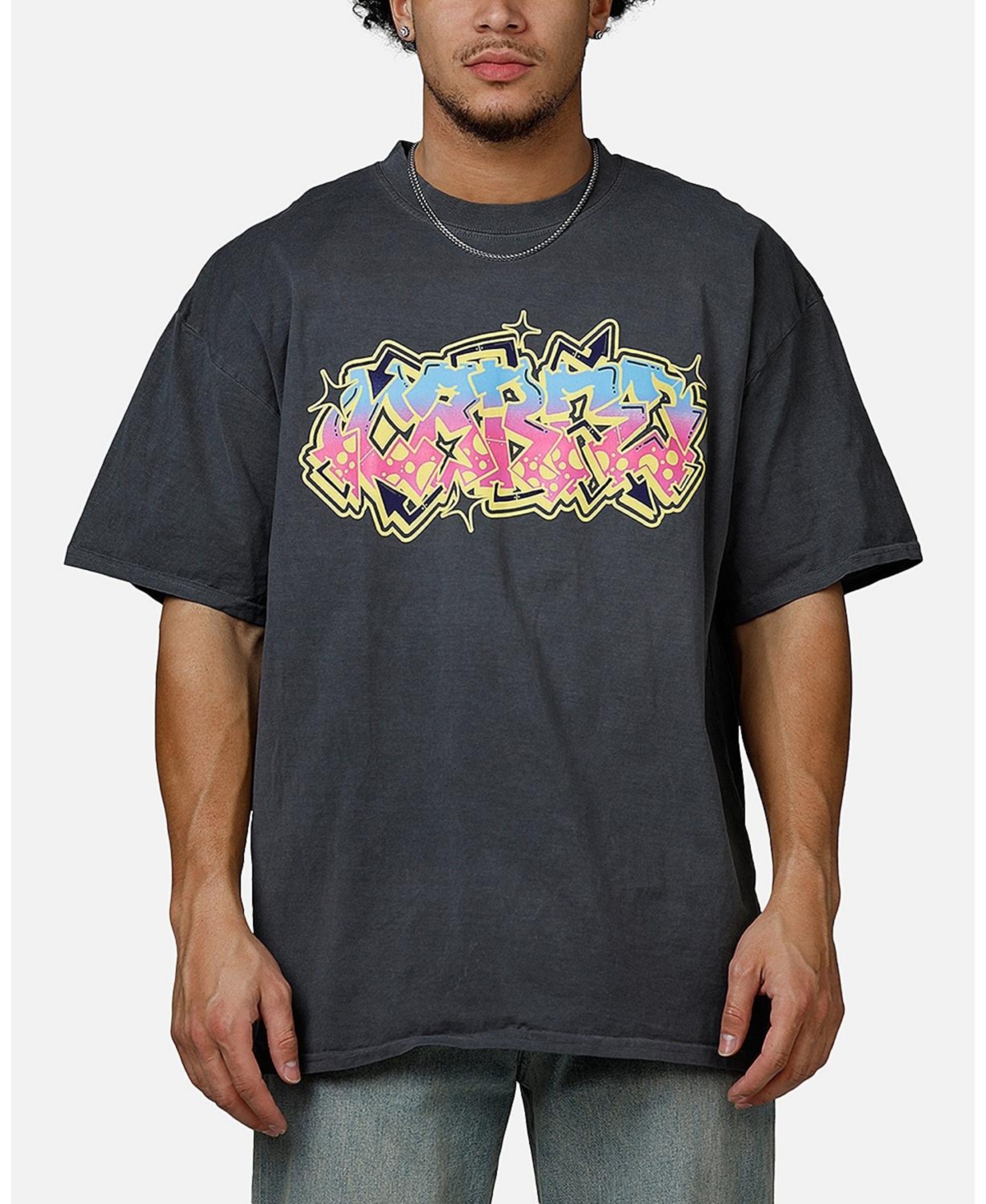 Men's Vandalize Drop T-Shirt - Washed charcoal