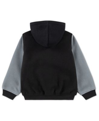 Toddler Boys Hooded Varsity Jacket