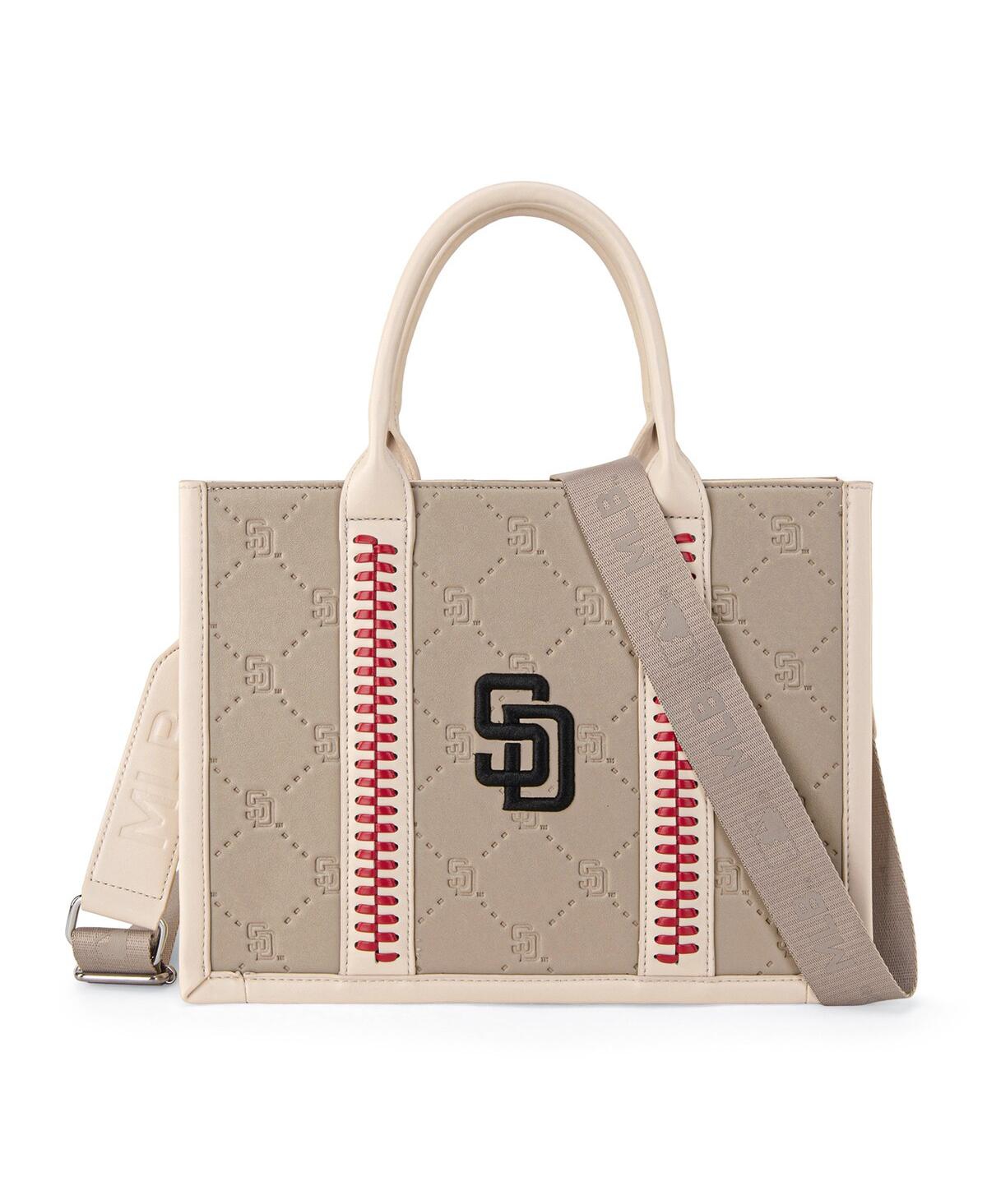 San Diego Padres Whipstitch Crossbody Tote - Tan