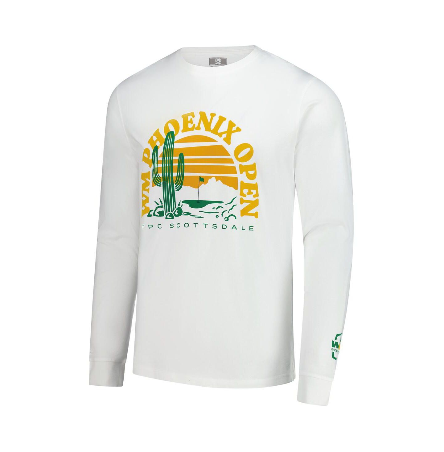 Мужская футболка Ahead White 2025 WM Phoenix Open Silverton Long Sleeve — фото 2