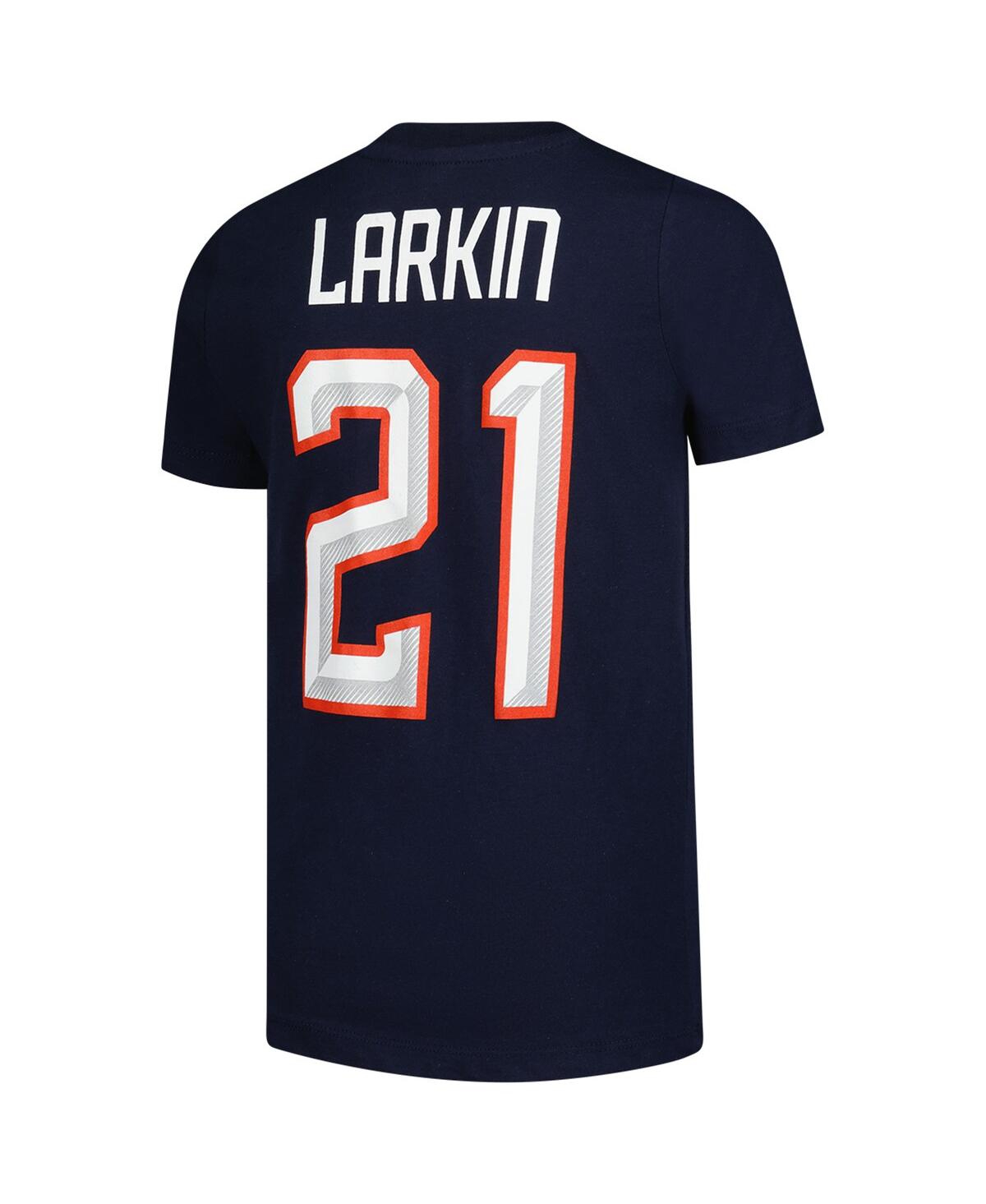 Outerstuff Youth Dylan Larkin Navy  2025 4 Nations Face-off Player Name & Number T-shirt In Black