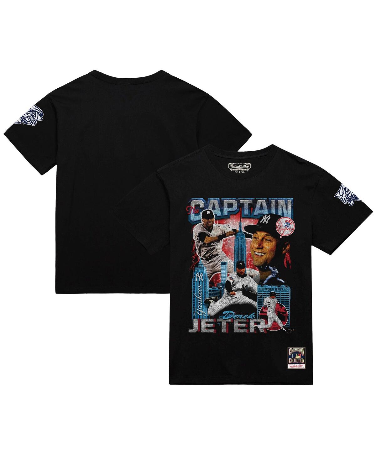 Men's Derek Jeter Black New York Yankees 2000 World Series Mvp Collage T-Shirt - Black