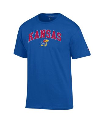 Men's Royal Kansas Jayhawks Arch Over Logo T-Shirt