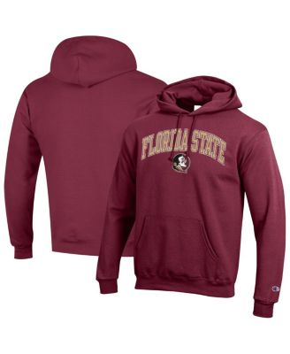 Champion - Men's Garnet Florida State Seminoles Arched Logo Fleece Pullover Hoodie