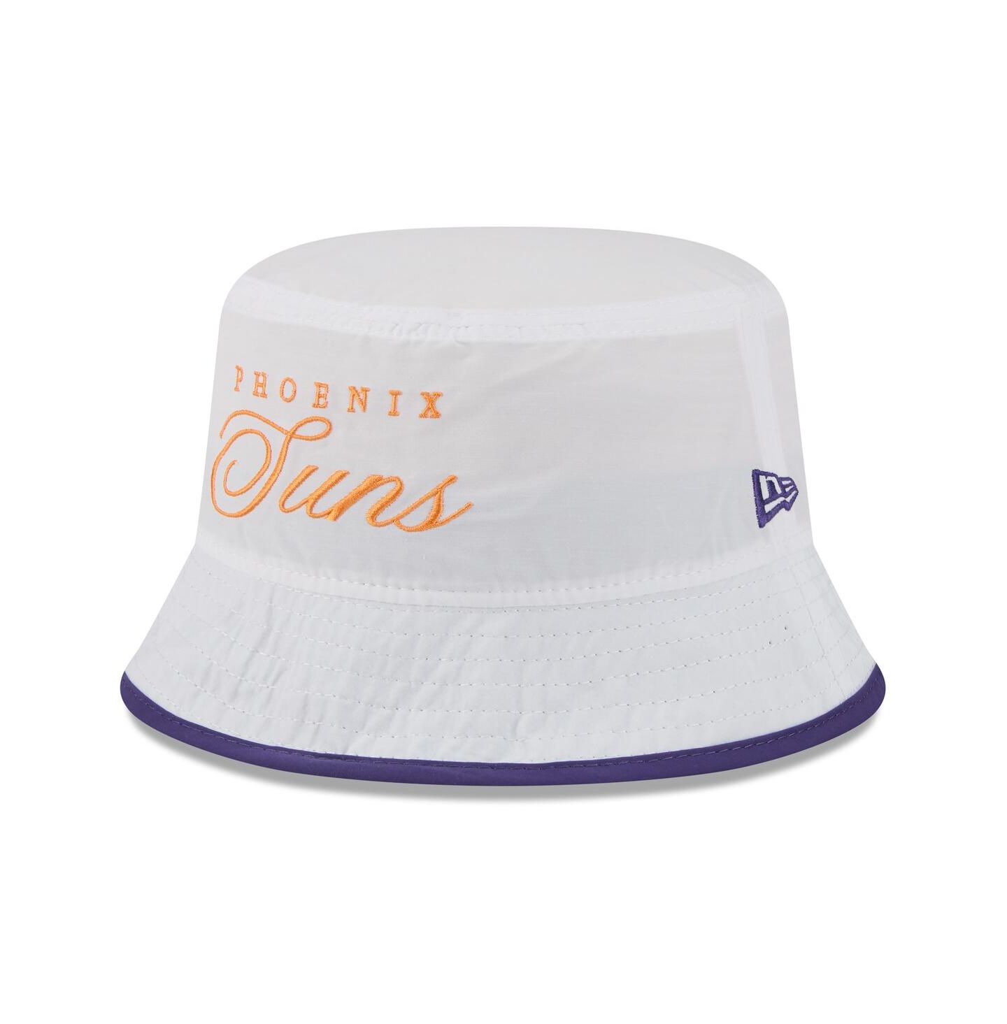 Мужская панама New Era White/Purple Phoenix Suns 2025 NBA Draft Nylon Bucket Hat — фото 3