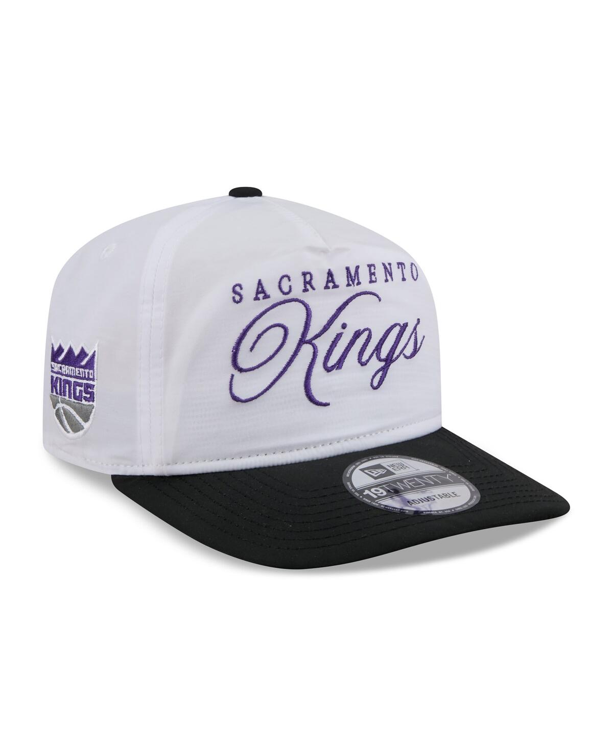 Men's White/Black Sacramento Kings 2025 Nba Draft On-Stage Nylon 19TWENTY Adjustable Hat - White, Black
