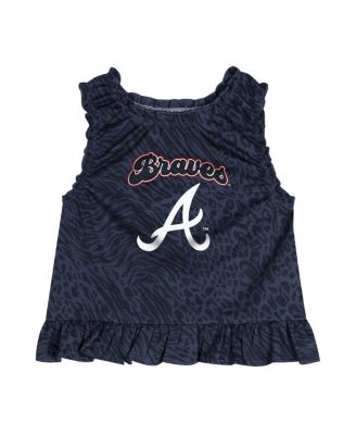 Toddler Navy Atlanta Braves Playground Dress
