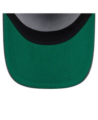 Men's Charcoal San Antonio Spurs Throwback Washed Pre-Curved 9FIFTY Snapback Hat