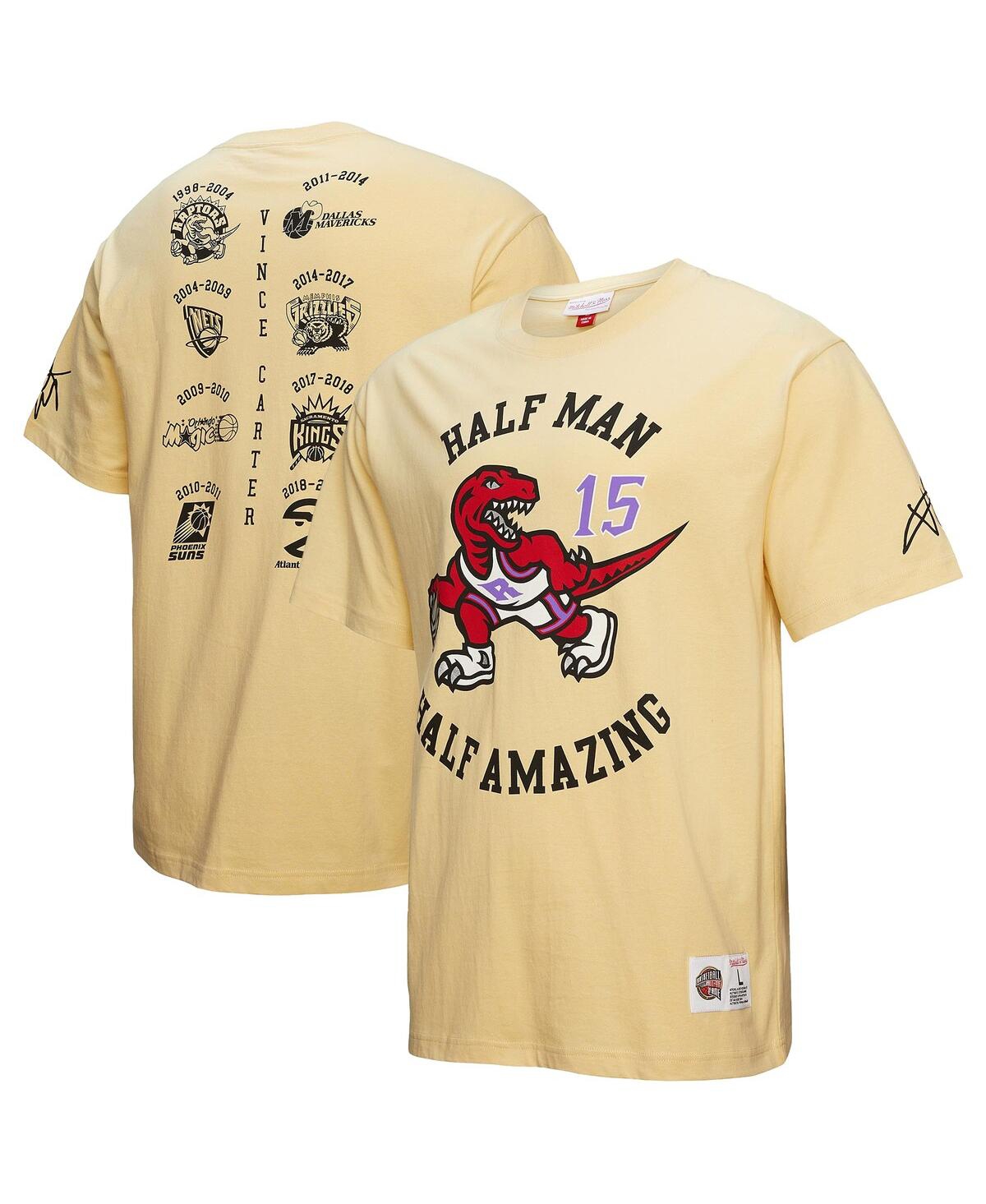 Men's Vince Carter Cream Toronto Raptors Premium T-Shirt - Cream