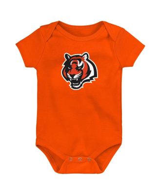 Baby Boys and Girls 3-Pack Cincinnati Bengals Team Starter Bodysuit Set