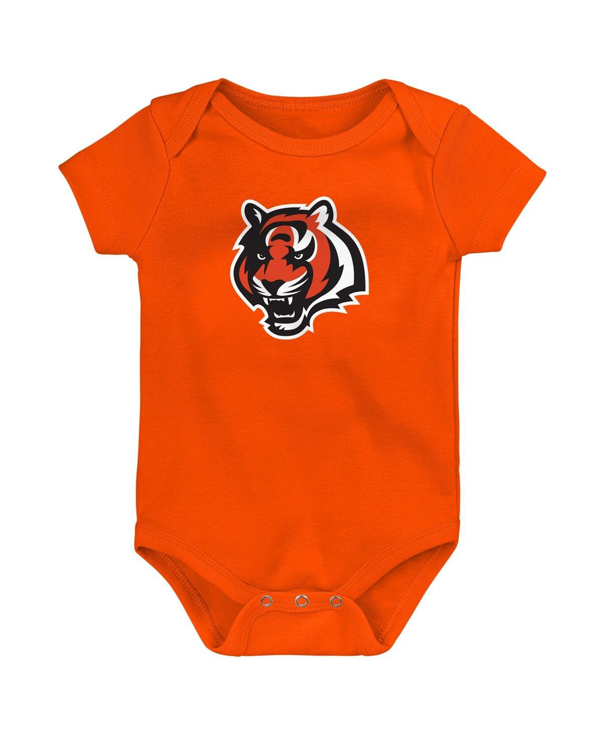 Outerstuff Baby Boys And Girls 3-pack Cincinnati Bengals Team Starter Bodysuit Set In Multi