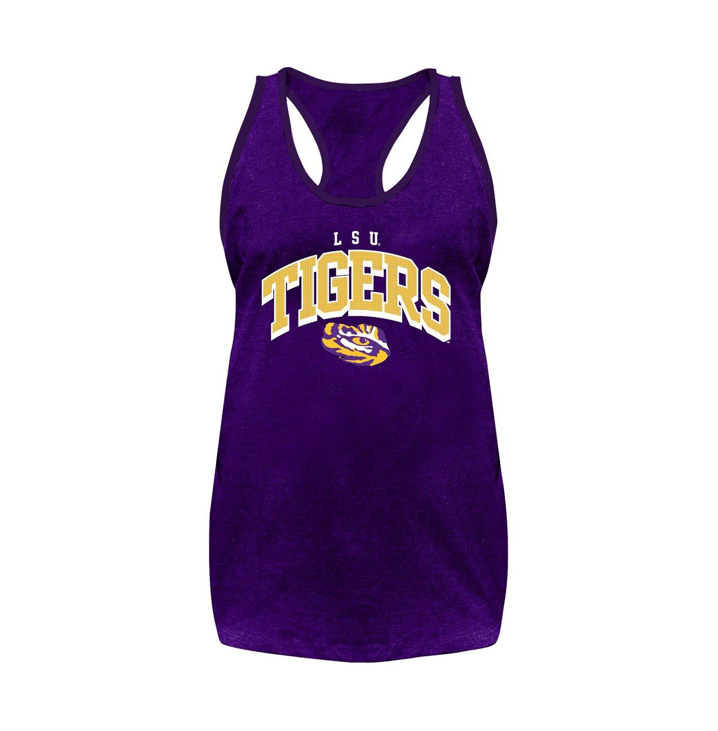Женский топ Fanatics Purple LSU Tigers Plus Size Arch — фото 3