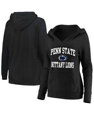 Champion - Women's Black Penn State Nittany Lions Plus Size Heart Soul Notch Neck Pullover