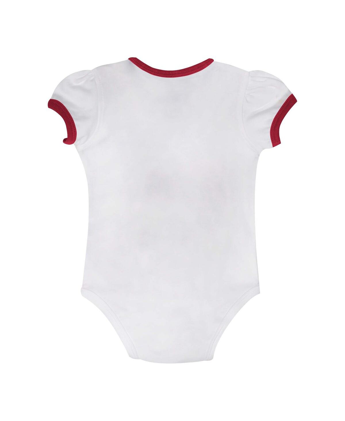 Outerstuff Baby Boys And Girls 2-piece Oklahoma Sooners Love My Team Bodysuit And Skirt Set In Multi