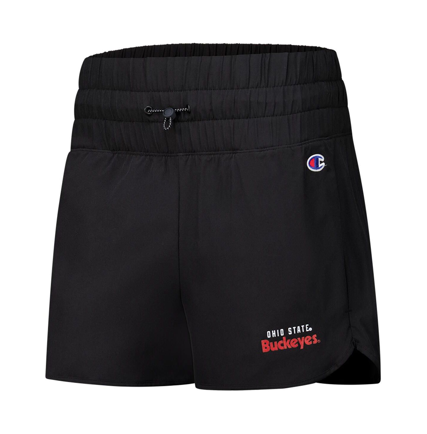 Женские шорты Champion Black Ohio State Buckeyes Tailgate Her Woven — фото 2