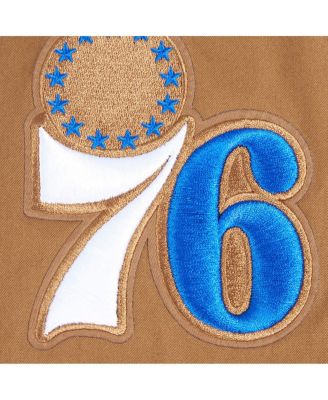 Men's Brown Philadelphia 76ers Paint The City Full-Zip Jacket