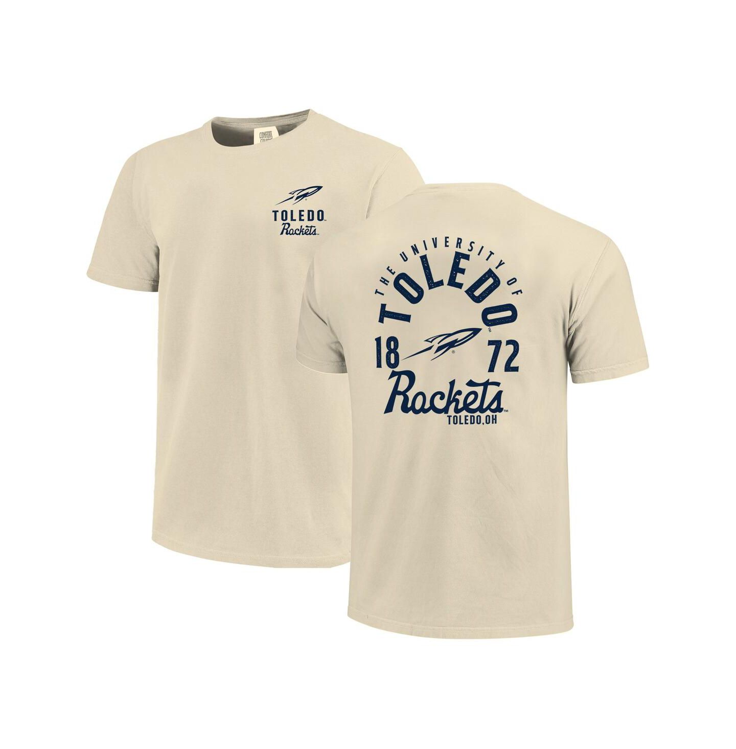 Мужская футболка Image One Cream Toledo Rockets Comfort Colors Mascot Overlay — фото 1