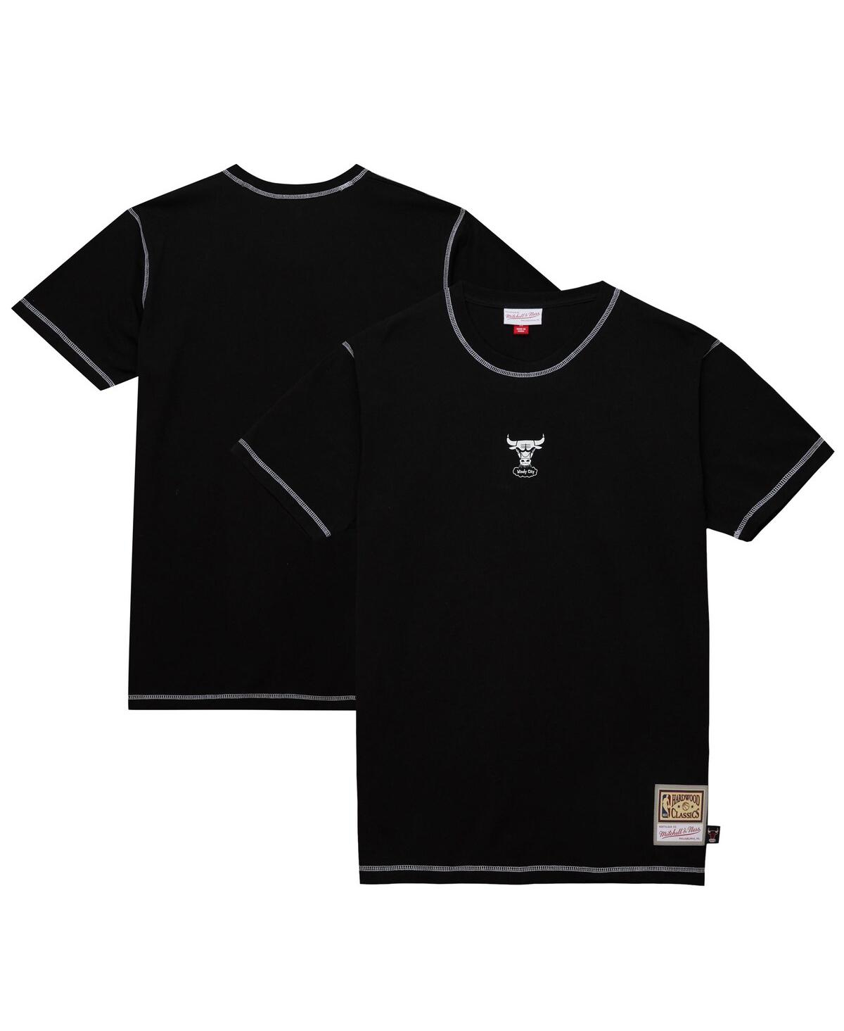 Men's Black Chicago Bulls Hardwood Classics Contrast 2K Graphic T-Shirt - Black