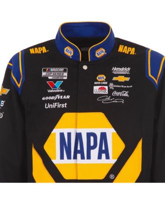 Men's Black/Royal Chase Elliott NAPA Full-Snap Twill Uniform Jacket