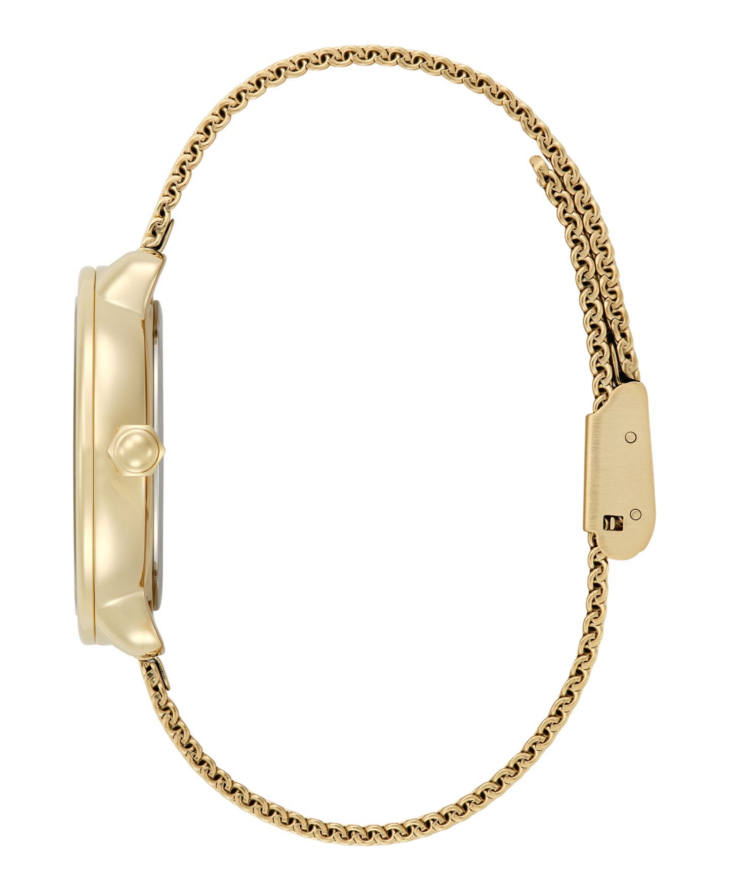 Женские часы Olivia Burton Moonphase Gold Tone Stainless Steel Mesh Bracelet Watch, 34mm — фото 3