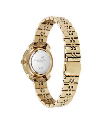 Women's Art Deco 2.0 Gold Tone Stainless Steel Bracelet Watch, 30mm