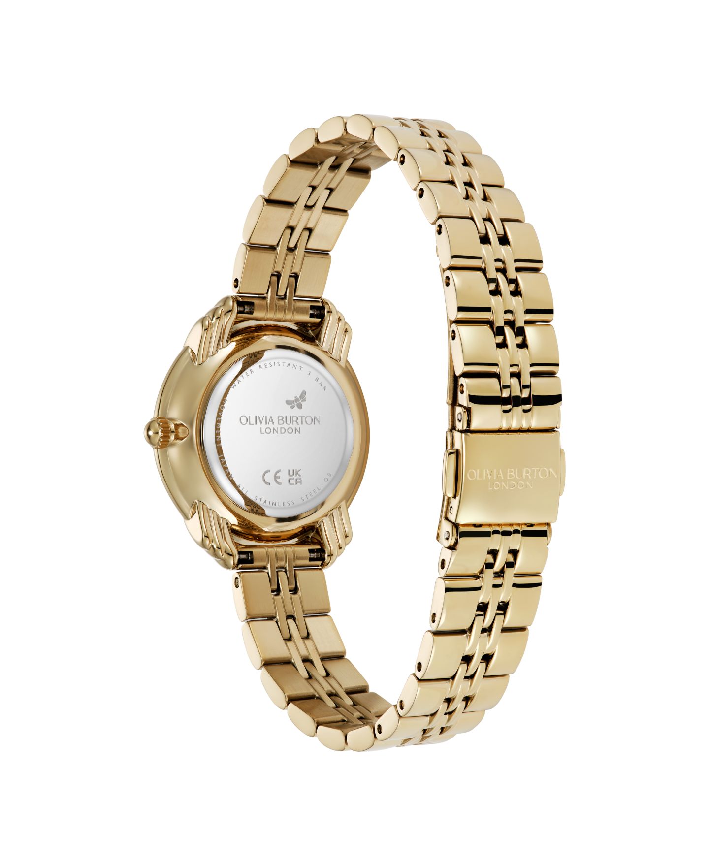 Женские часы Olivia Burton Art Deco 2.0 Gold Tone Stainless Steel Bracelet Watch, 30mm — фото 5