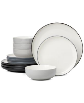 Oneida - 24/7 Colors 12-Pc. Dinnerware Set, Service for 4