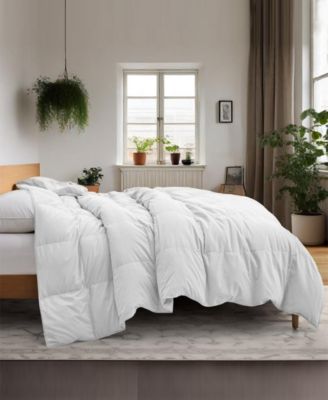 Lightweight 360 Thread Count Extra Soft Down and Feather Fiber Comforter, King