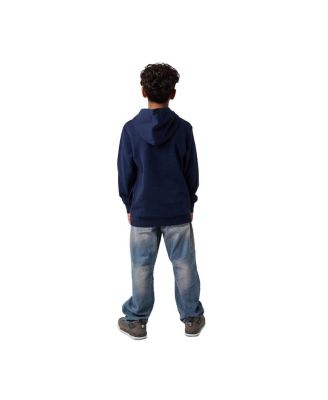 Big Boys Sonic Arrows & Checkered Flags Youth Navy Long Sleeve Hooded Sweatshirt-8