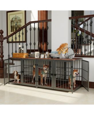 Furniture Style Dog Crate Side Table Indoor Cage