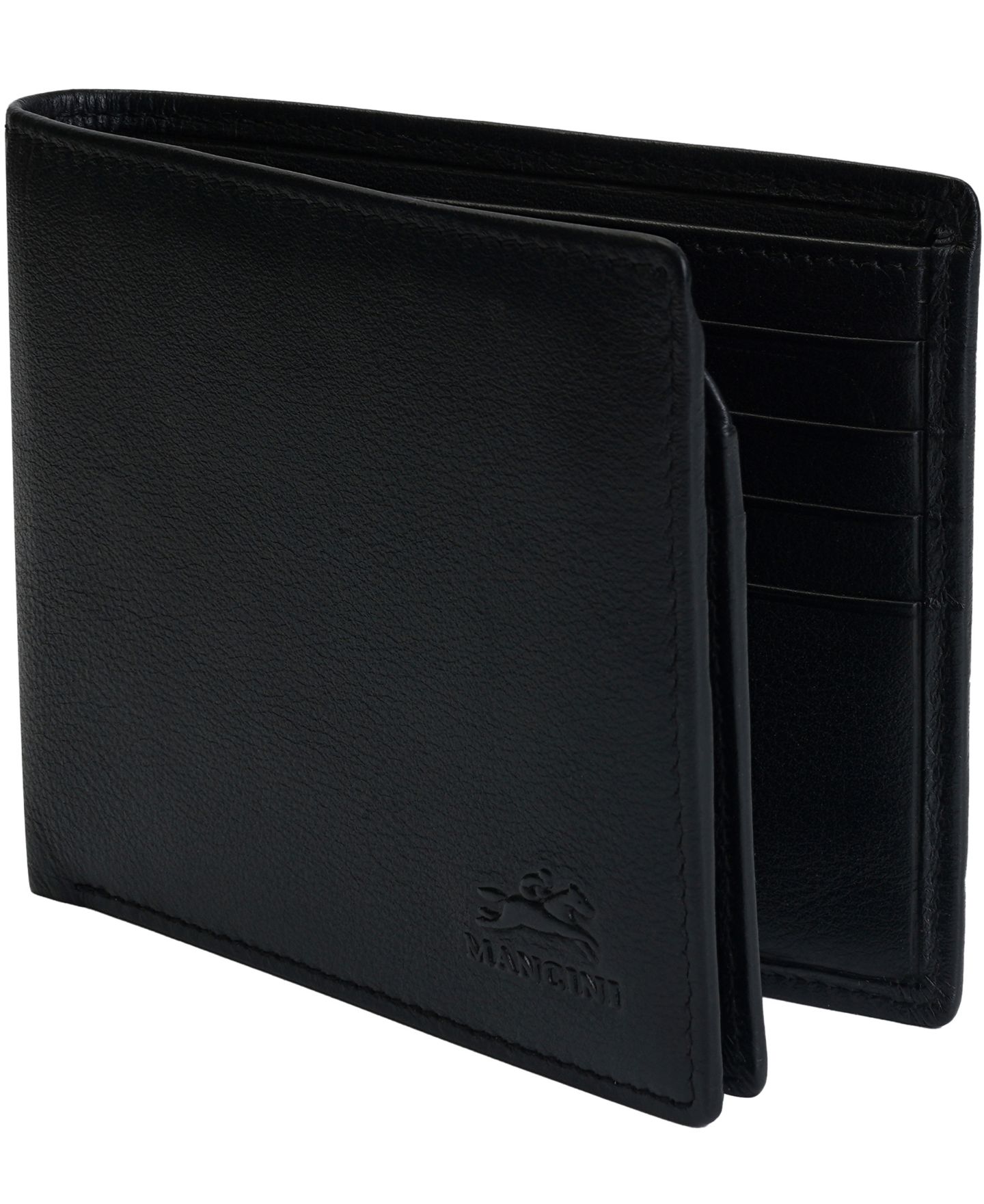Мужской кошелёк Mancini Sonoma RFID Secure Left Wing Wallet, цвет: Чёрный — фото 4