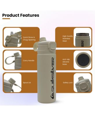 Laguna Triple-Walled Stainless Steel Insulated Tumbler with Straw and Handle, 12-Hour Cooling